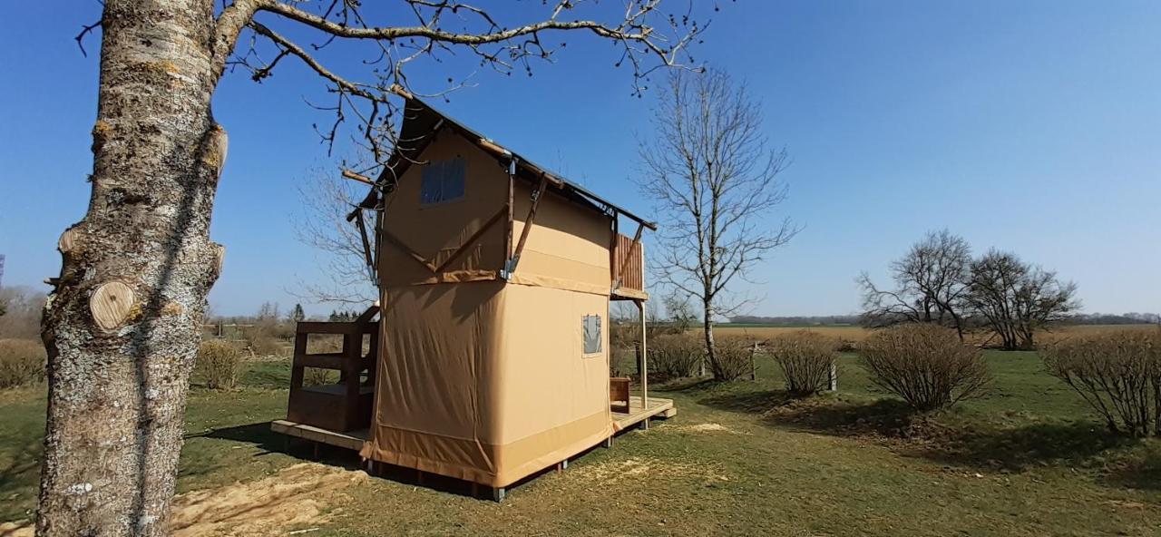 Tente Cabane du Camping Hautoreille Bannes  Bagian luar foto